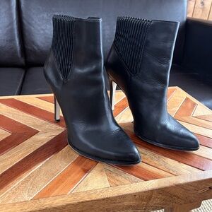BCBGeneration Black Leather Heeled Boots